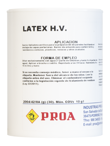 Látex. Primário para paredes. transparente