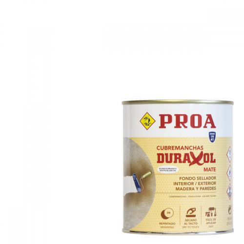 Fundo mate aparelho sintético. DURAXOL. branco