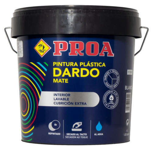 DARDO. Tinta especial paletes. Mate. preto