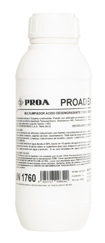 Proadex. Removedor de ferrugem.